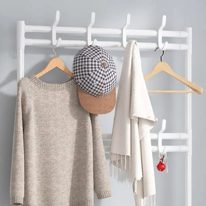 Multifunctional Bedroom Shoe and Clothes Rack