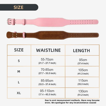 Pink Weight Lifting Belt for Women (10.5cm Width)