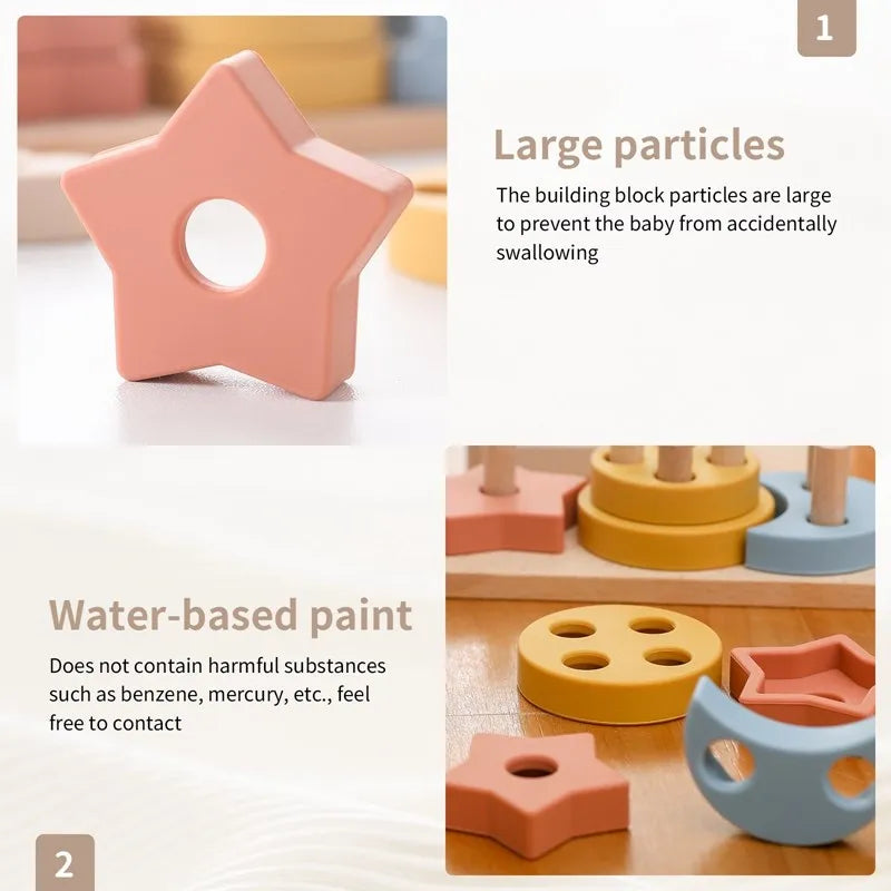 Montessori Wooden Blocks: Educational Toy