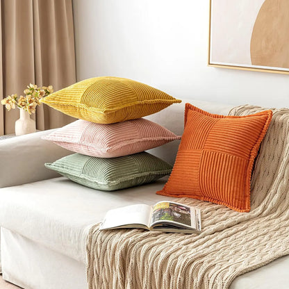 Boho Striped Pillow Covers for Sofa and Bed