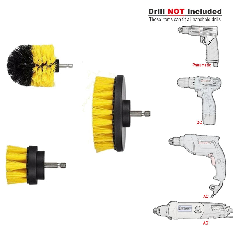 3pc Electric Drillbrush Cleaning Kit