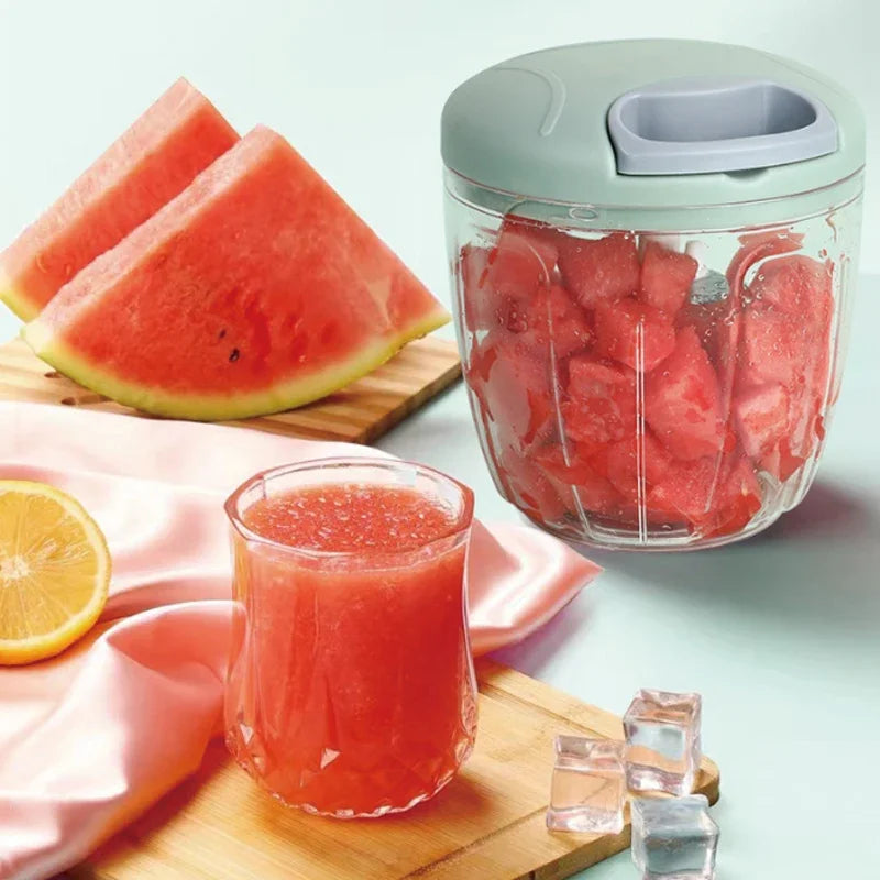 Manual Garlic Press & Vegetable Chopper