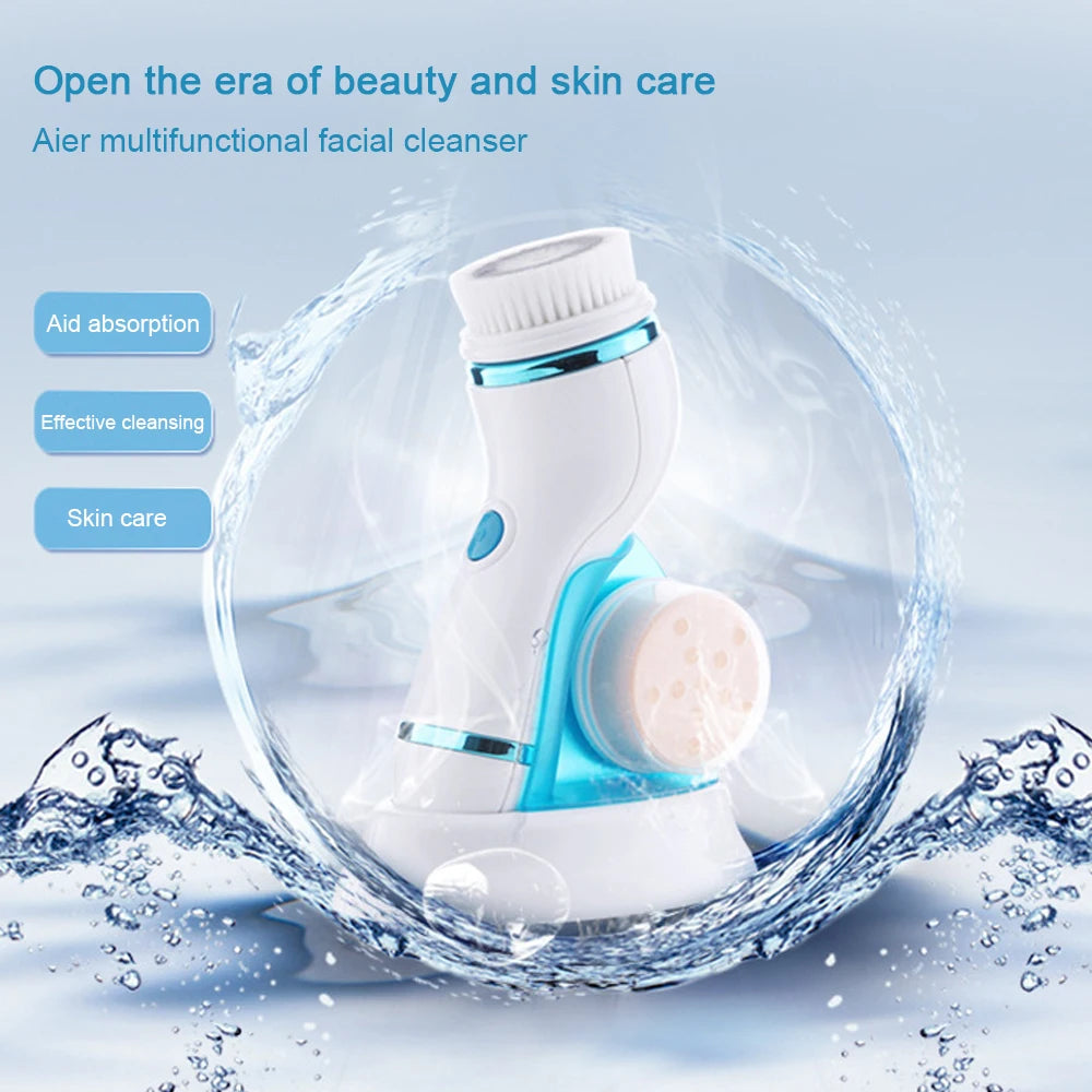 4-in-1 Electric Facial Cleansing Brush