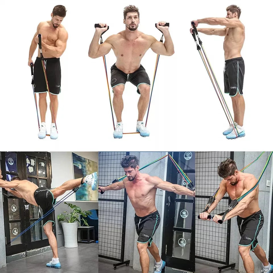 Portable 150LBS Resistance Bands for Fitness