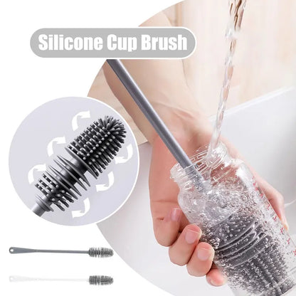 Silicone Long-Handle Cup Cleaning Brush