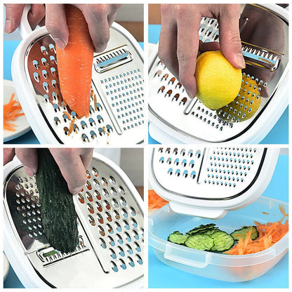Multifunctional Manual Food Grater with Container