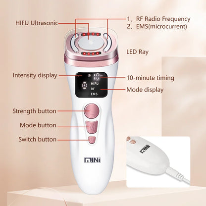 Mini HIFU & RF Ultrasonic Massager