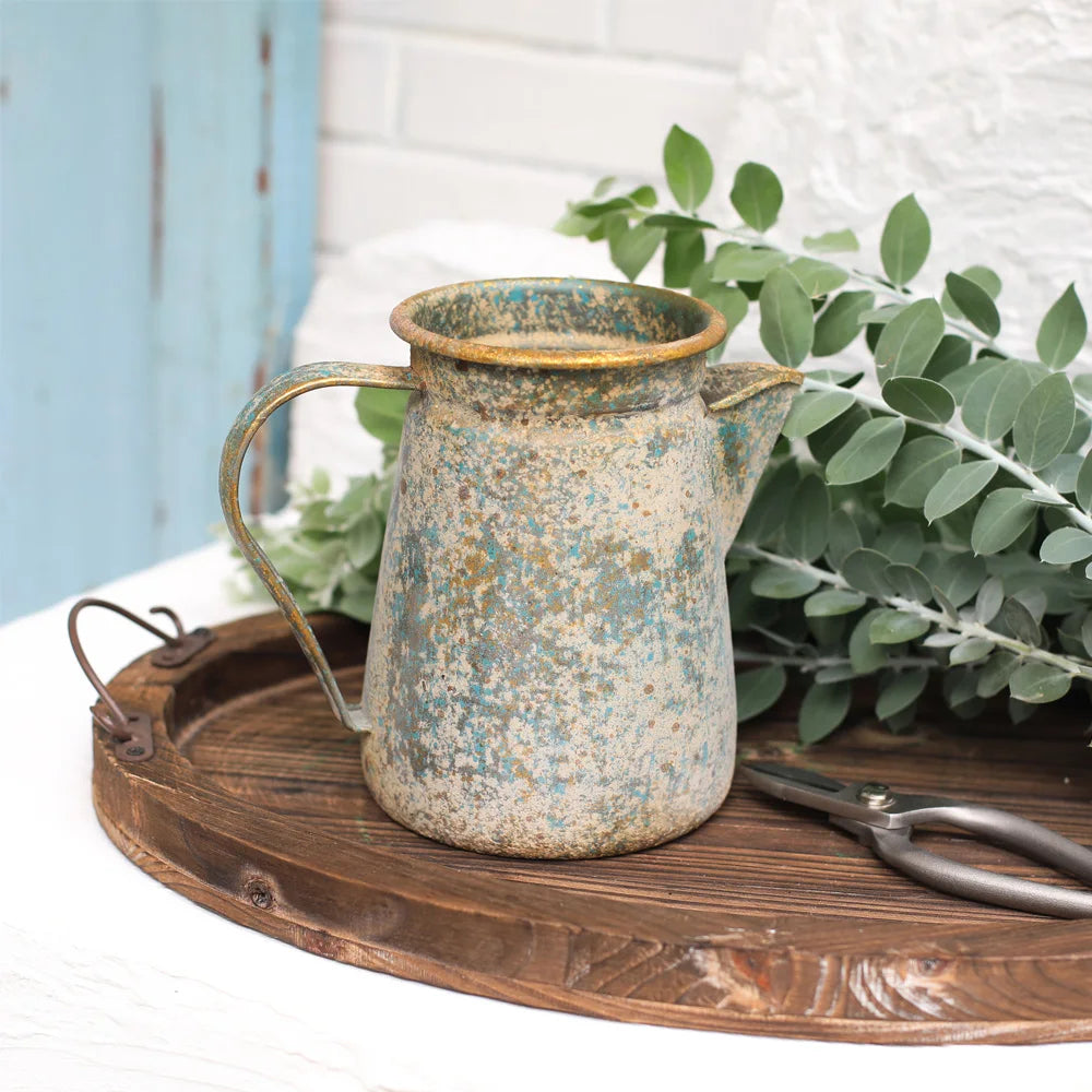 Vintage French Farmhouse Flower Vase