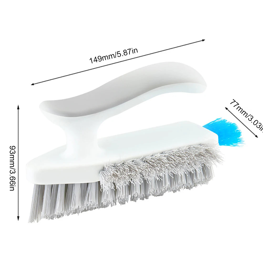 Household Cleaning Brush with Silicone Scraper - Rotary Toilet Brush