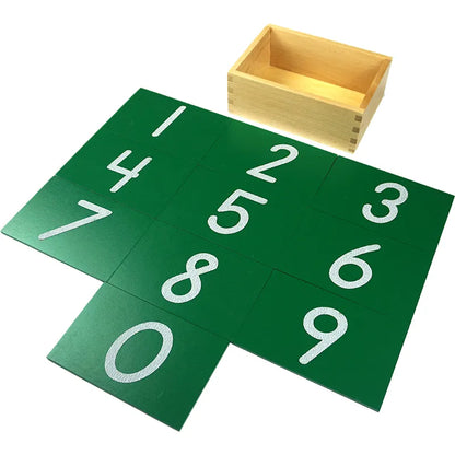 Montessori Sand Number Board for Children's Learning