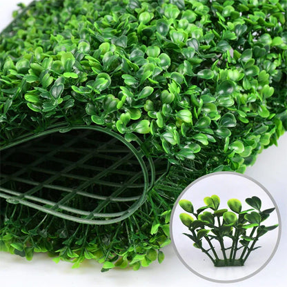 Artificial Boxwood Hedge Panels for Wall Decor"