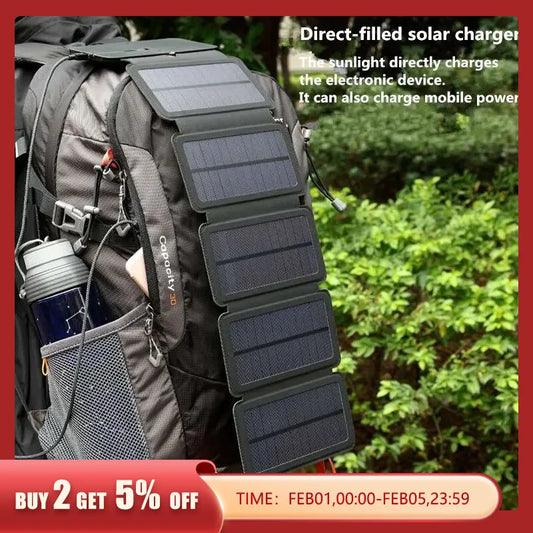 Foldable Solar Charging Panel for High-Power Camping