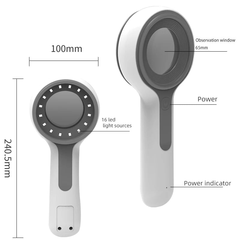 UV Skin Examination Analyzer Wood's Lamp
