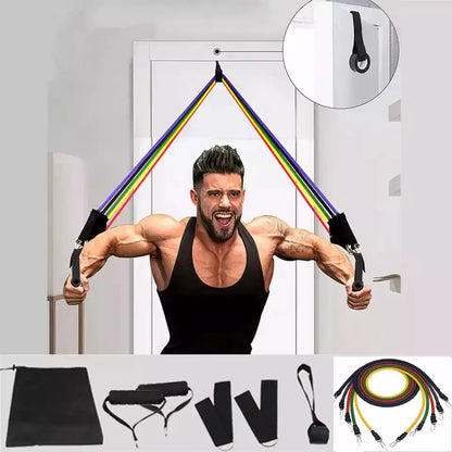 Portable 150LBS Resistance Bands for Fitness