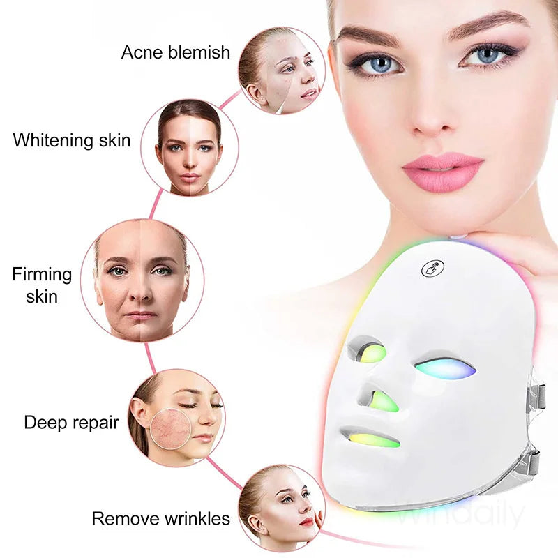 Wireless 7-Color LED Face Mask