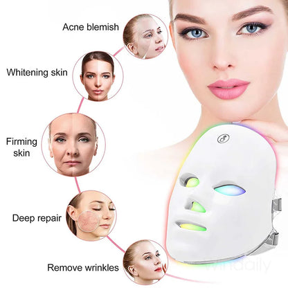 Wireless 7-Color LED Face Mask