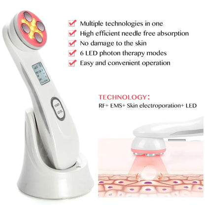 RF EMS LED Skin Tightening Device