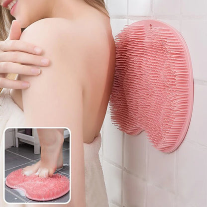 Exfoliating Shower Massage Scraper & Non-Slip Bath Mat