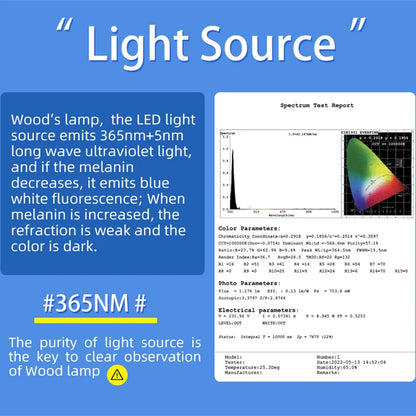 UV Skin Examination Analyzer Wood's Lamp