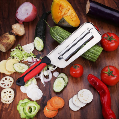 Double-Blade Vegetable Slicer Knife