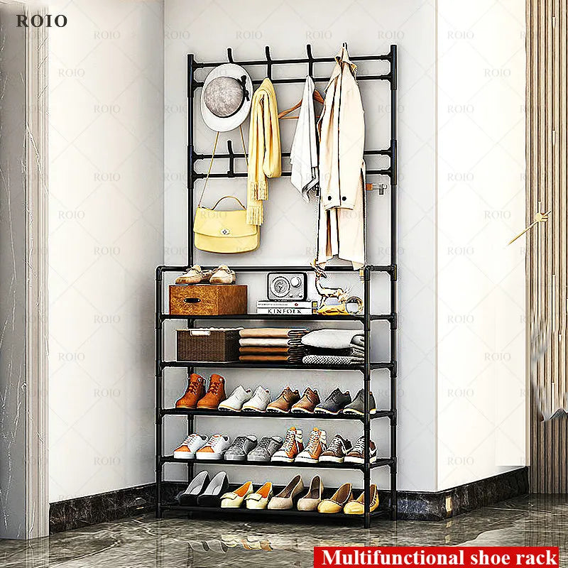 Multi-Layer Shoe and Clothes Rack Organizer