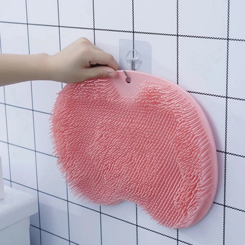 Exfoliating Shower Massage Scraper & Non-Slip Bath Mat