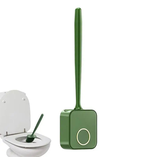 Silicone Toilet Brush and Holder Set - Drill-Free