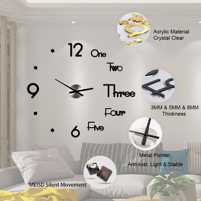 SHOP - Modern 3D Wall Clock - Housebia