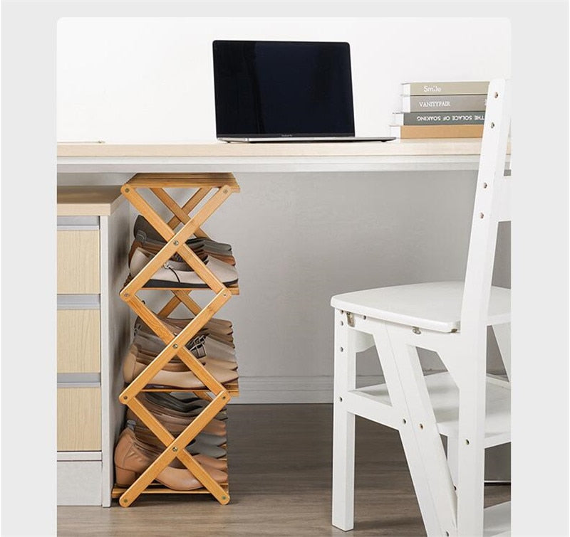 SHOP - Household Foldable Shoe Rack - Housebia